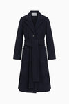 Long Wool-Cashmere Wrap Coat