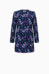 Straight jacquard coat