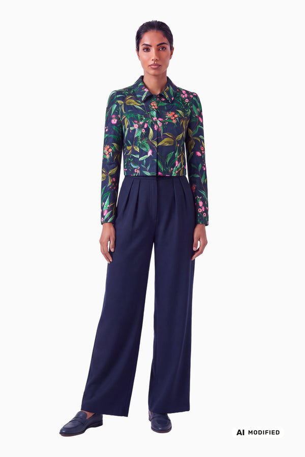 Short piqué jacket