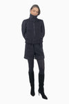 Bomberjacke mit Stehkragenaus Woll-Cashmere