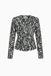 Taillierte Jacke aus Jacquard