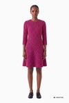 Bell-shaped tweed dress