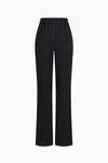 Straight-leg trousers in fancy jersey with elasticated waistband