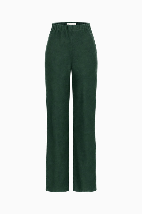 Gerade Hose aus Jersey mit elastischem Bund
