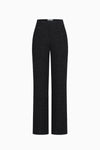 Wide-leg trousers made from fancy jersey
