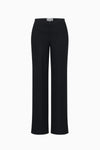 Straight-leg trousers in wool crêpe