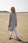 Straight tweed coat