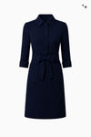 Kleid mit Knopfleiste aus Gabardine