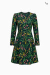 Flared Piqué Dress with Side Pockets