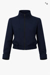 Bomberjacke mit Stehkragenaus Woll-Cashmere