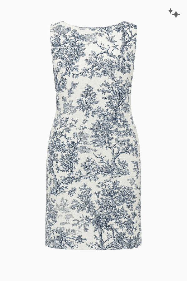 Piqué sheath dress