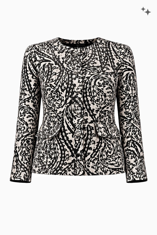 Taillierte Jacke aus Jacquard