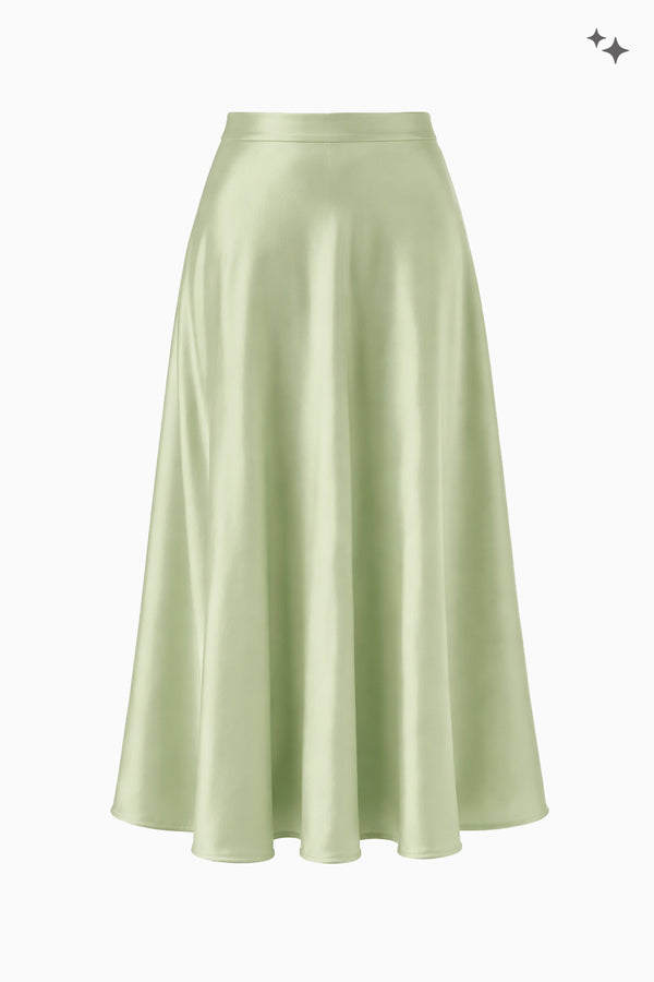 Tellerrock aus Double Satin