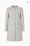 Straight tweed coat