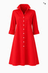 cotton poplin shirt dress