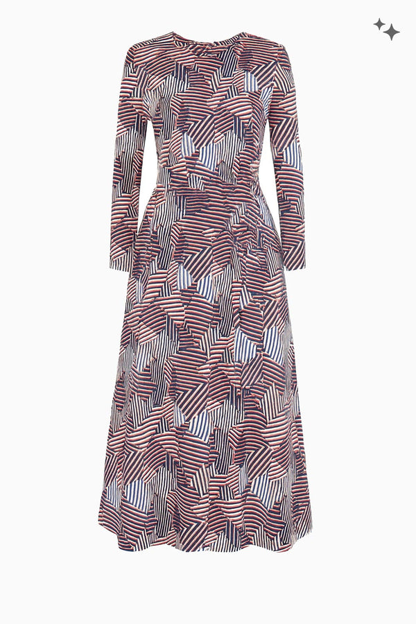 Midikleid aus Twill Stretch