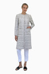 Straight tweed coat