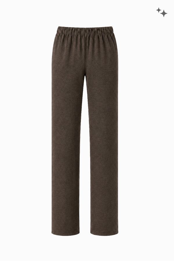 Gerade Hose aus Jersey mit elastischem Bund