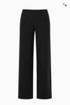 Wide-leg trousers made from fancy jersey