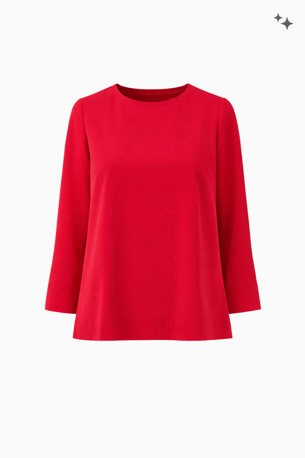 Lightweight A-line crepe top