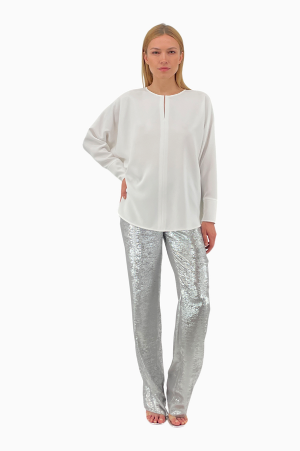 Lightweight crepe top