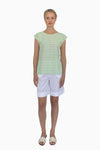 Lightweight cotton-linen top