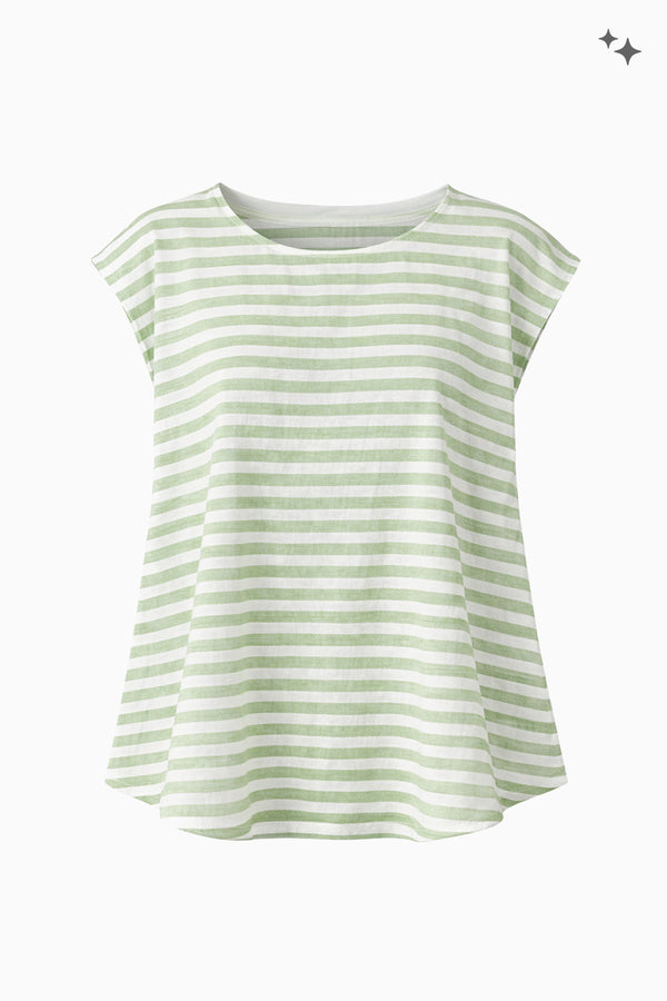 Lightweight cotton-linen top