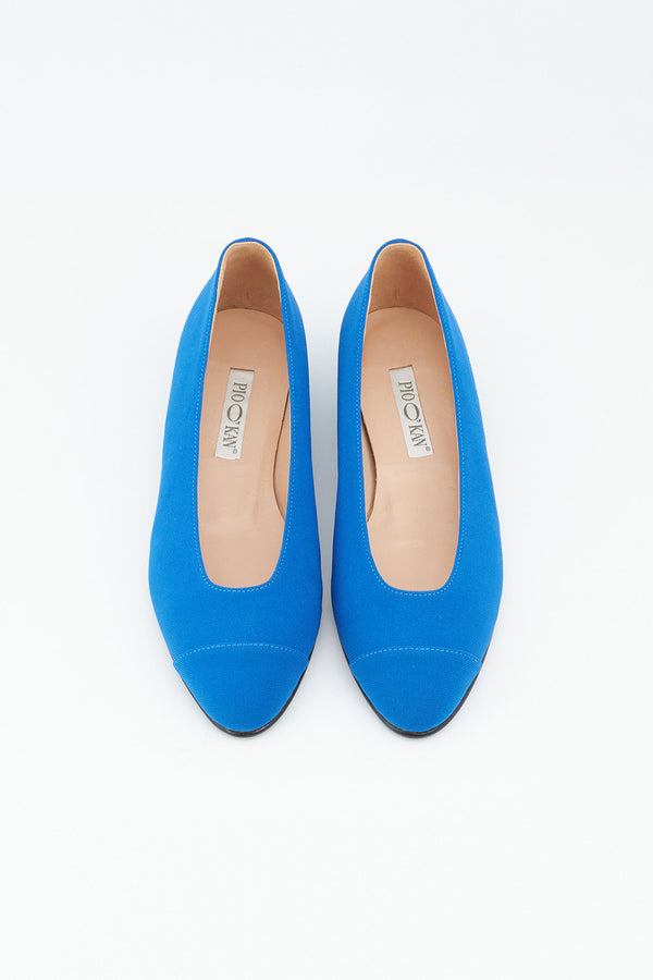 Ballerina mit Stoff bezogen in Royal