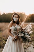 Wedding mask in lace