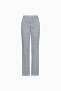 Straight trousers in jacquard