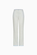 Straight trousers in jacquard