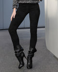 Skinny leather trousers