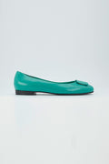 Ballerina leather in turquoise