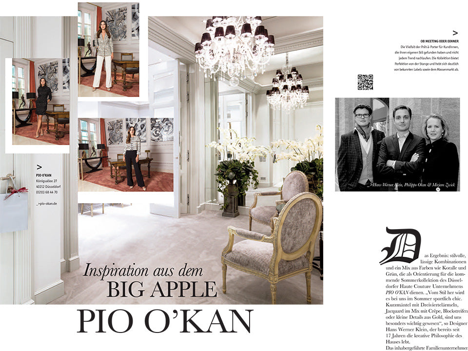 Inspiration aus dem Big Apple: Das Looxx Magazin schreibt über PIO O‘KAN