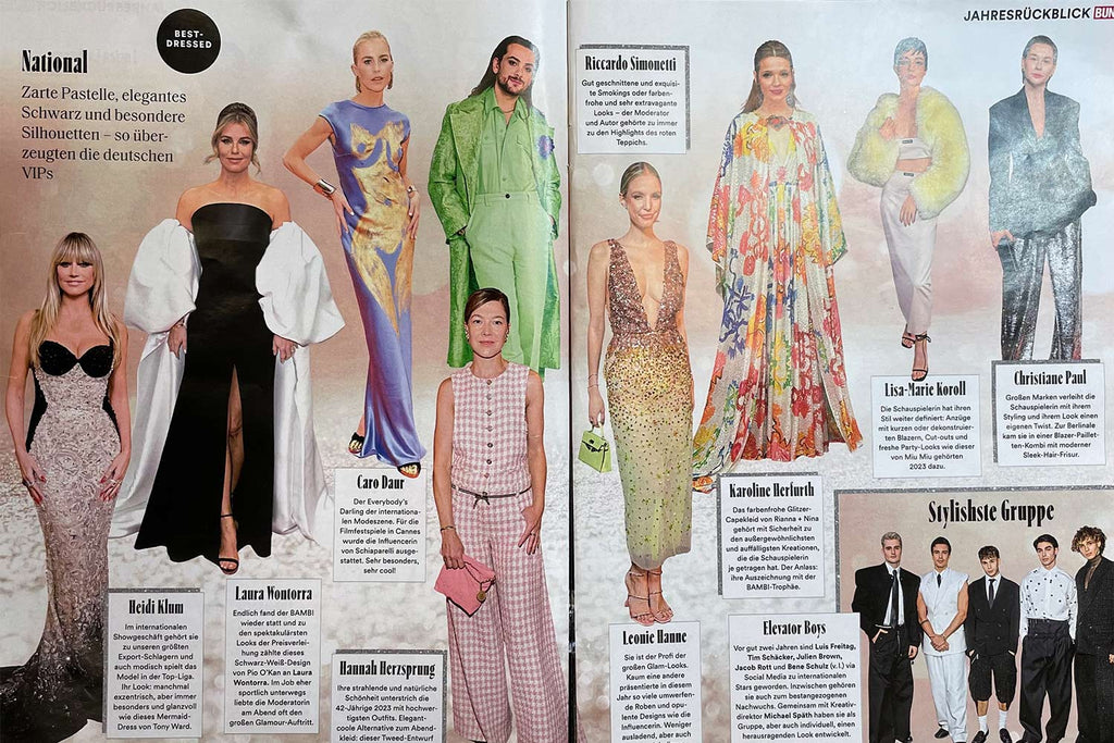 Laura Wontorra Best-Dressed in PIO 'OKAN Couture