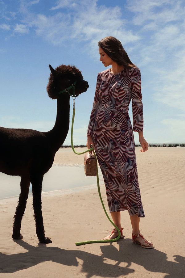 Midikleid aus Twill Stretch