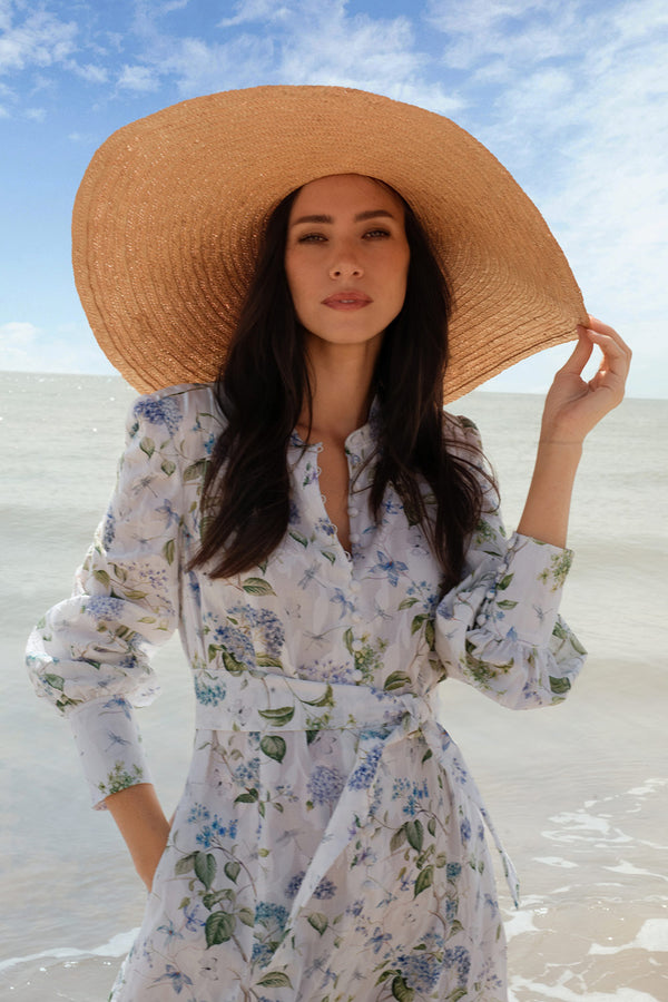 Luftiges langes Kleid aus Baumwoll-Batist