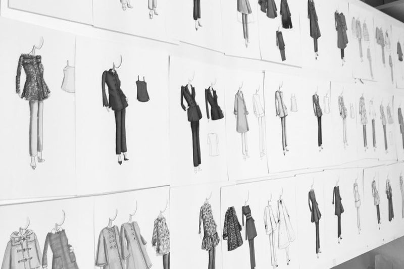 PIO O'KAN Haute Couture Collection Fashiondesign Schnittzeichnungen Modezeichnungen