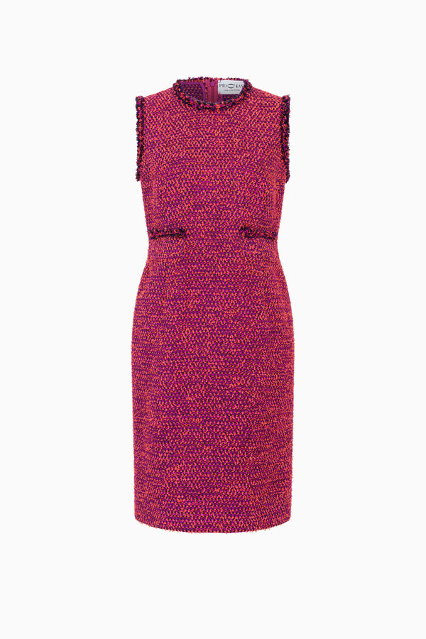 Ausgestelltes Kleid aus Tweed