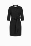 Kleid mit Knopfleiste aus Gabardine