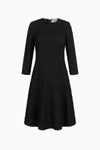 Glockiges Kleid aus Fancy Tweed