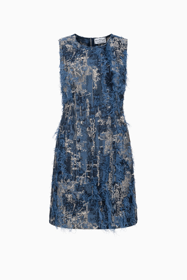 Ausgestelltes Kleid mit Eingrifftaschen aus Fancy Jeans