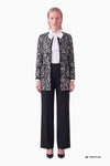 Gerader Mantel aus Jacquard