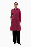 Langer Mantel aus Tweed
