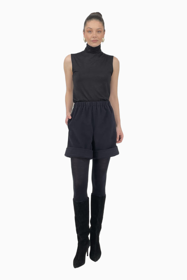 Kurze Shorts aus Woll-Cashmere