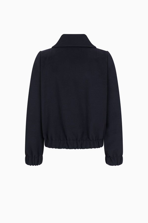 Bomberjacke mit Stehkragenaus Woll-Cashmere