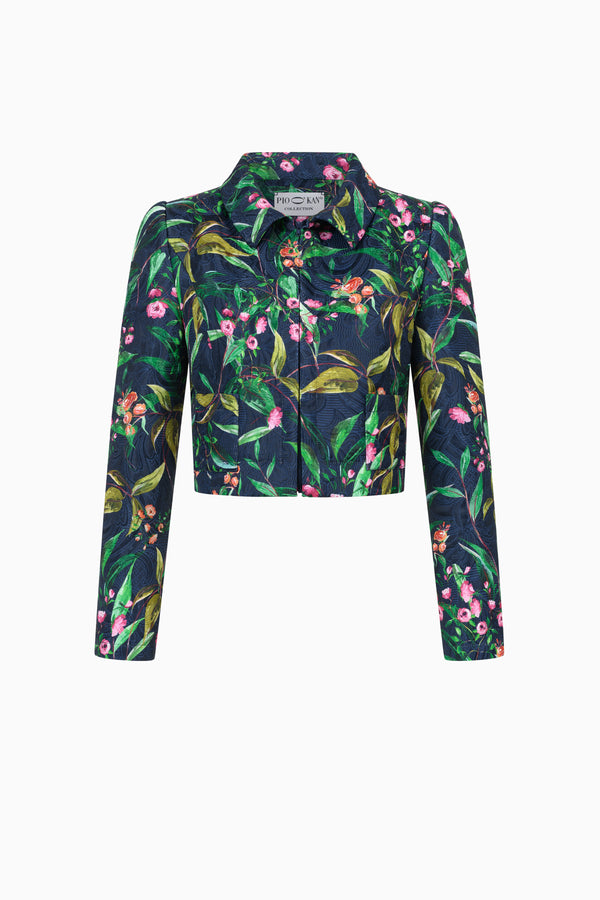 Short piqué jacket