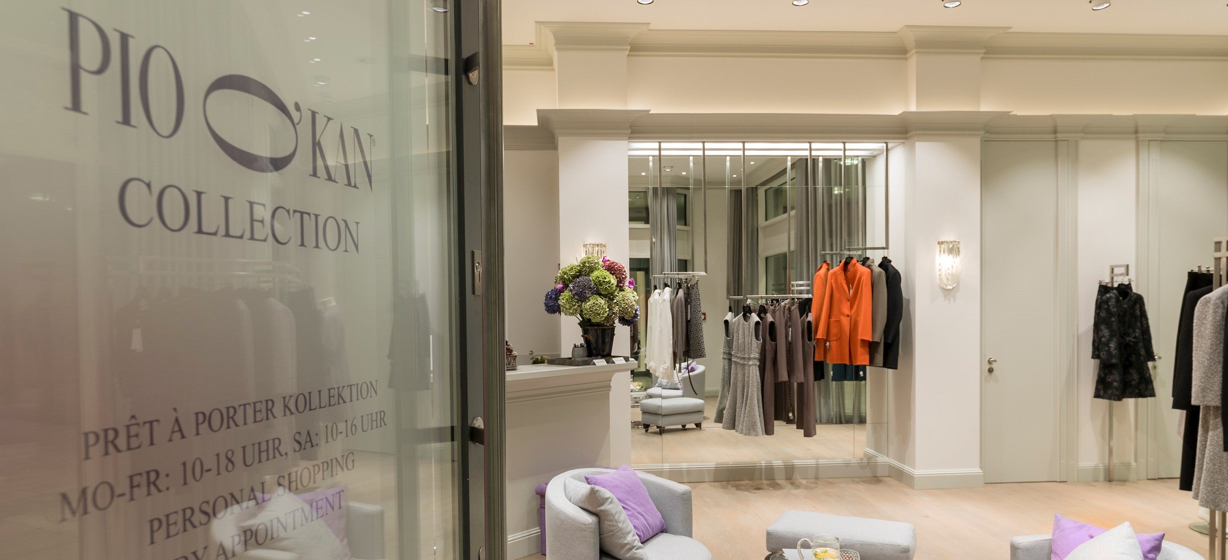 PIO O'KAN expandiert: Neuer Flagshipstore direkt neben dem Couturesalon an der Königsallee in Düsseldorf für die erste Prêt-à-Porter Kollektion in 2016