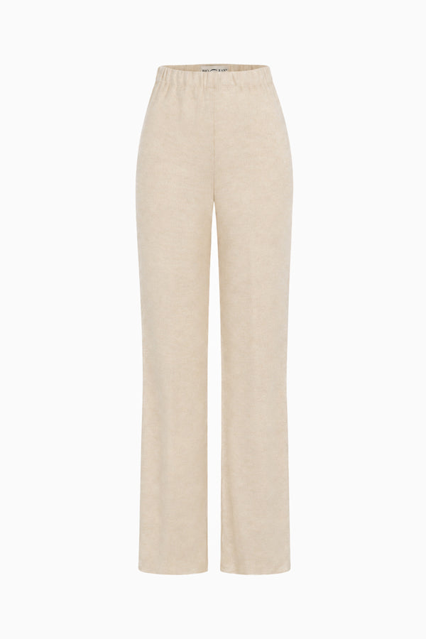 Gerade Hose aus Jersey mit elastischem Bund
