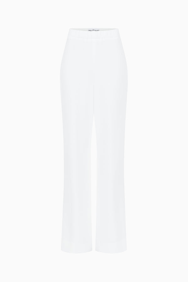 Wide crêpe trousers
